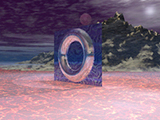3-D fantasy image: Portal To Fire Planet
