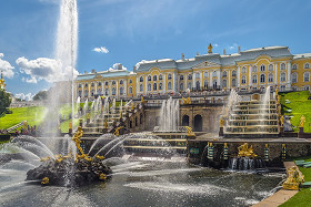 The Peterhof Palace (1709–1755) in Petergof